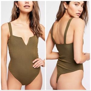 Free People V-wire Thong bodysuit